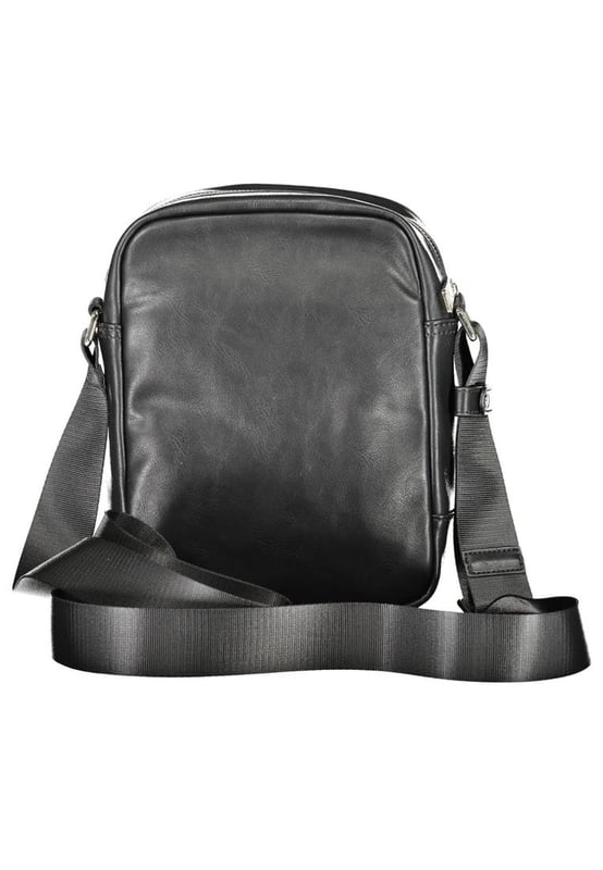 Black polyethylene shoulder bag
  Adjustable shoulder strap
  2 inside pockets
  Contrasting details
  Zip closure
  Logo
  Designed for men
Material: Polyethylene