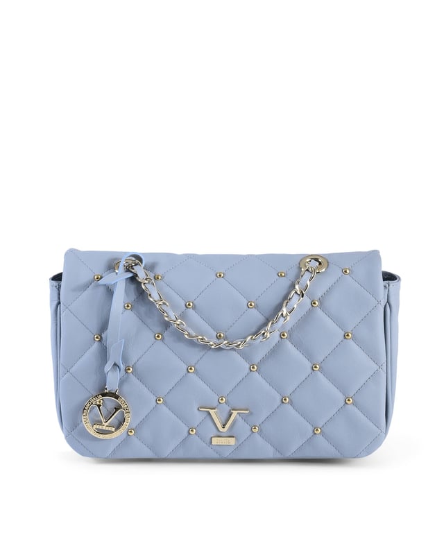 Bolso Bandolera De Piel Acolchada V Italia By Versace 1969 Elegante bolso de mano V Italia en M392 SAUVAGE CELESTE.
Fabricado en Italia con 100% cuero.
Color azul claro.
Medidas 26x17x10 cm.
Perfecto para llevar los elementos esenciales del dia a dia.
Elaborado con la maxima atencion al detalle y la calidad.
Accesorio duradero y versatil para cualquier ocasion.