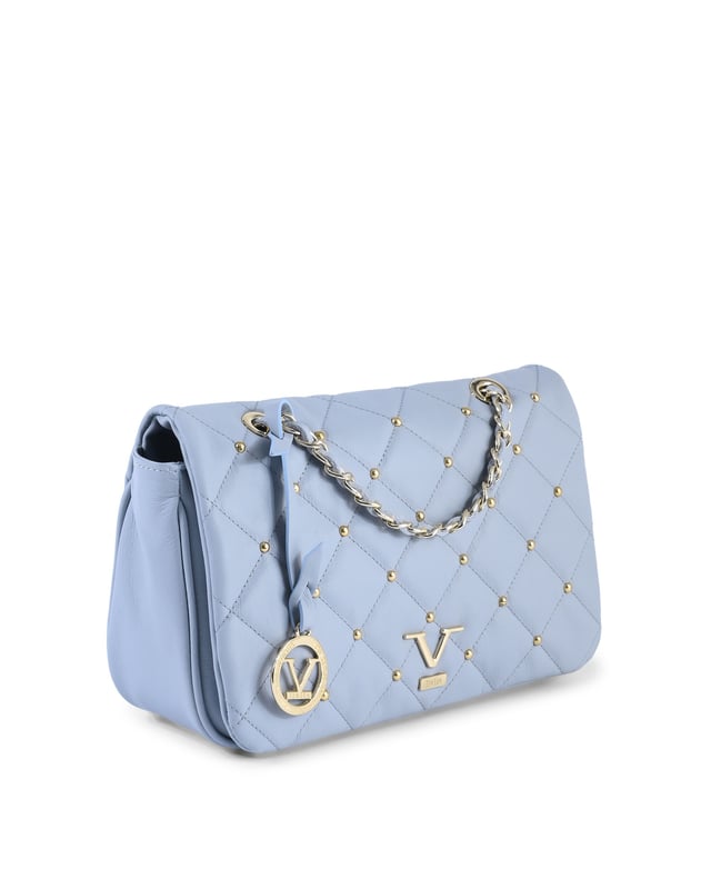 Bolso Bandolera De Piel Acolchada V Italia By Versace 1969 Elegante bolso de mano V Italia en M392 SAUVAGE CELESTE.
Fabricado en Italia con 100% cuero.
Color azul claro.
Medidas 26x17x10 cm.
Perfecto para llevar los elementos esenciales del dia a dia.
Elaborado con la maxima atencion al detalle y la calidad.
Accesorio duradero y versatil para cualquier ocasion.