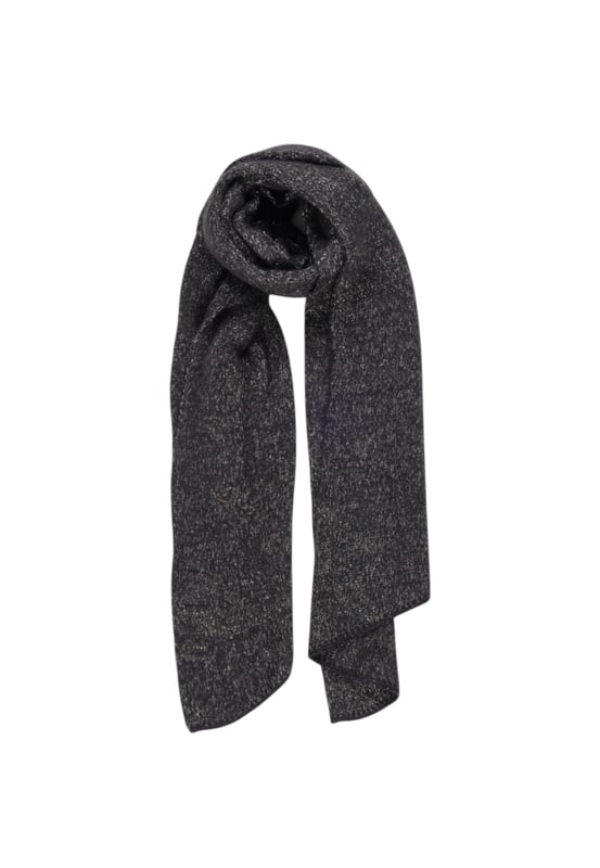 Product: Lurex
  Blend Polyester Sjaal
  Merk: Stuks
  Geslacht: Dames
  Type: Sjaals
  Seizoen: Herfst/Winter
  Kleur: Zwart
  Artikelcode: 17110447
  Samenstelling: 95% polyester 5% lurex
  Wassen: Machinewas op 30Â°C