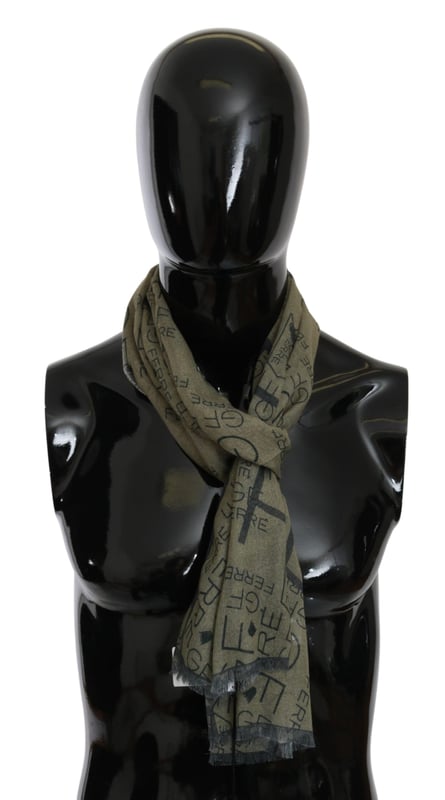 GF Ferre Women's Green Wool Viscose Foulard Patterned Branded Scarf Brand: GF FERRE
Condition: Brand new with tags
Authenticity: 100% Authentic
Gender: Men
Color: Green patterned
Material: 20% Wool 80% Viscose
Made in Italy
Logo details