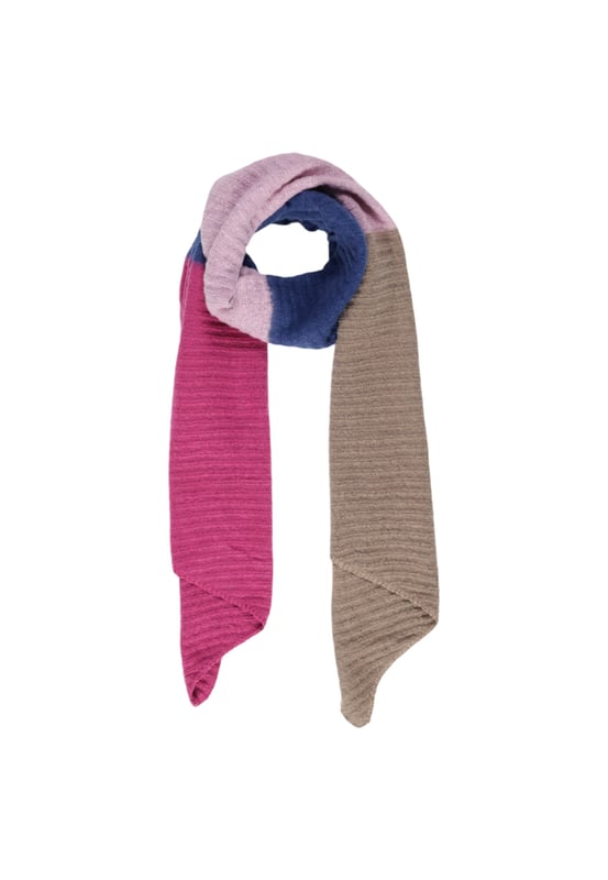 Merk: Stuks
  Geslacht: Dames
  Type: Sjaals
  Seizoen: Herfst/Winter
  Kleur: blauw
  Patroon: gestreept
  Artikelcode: 17143900
  Samenstelling: 25% acryl 2% lycra 18% nylon 55% polyester
  Wassen: machinewas op 30Â°