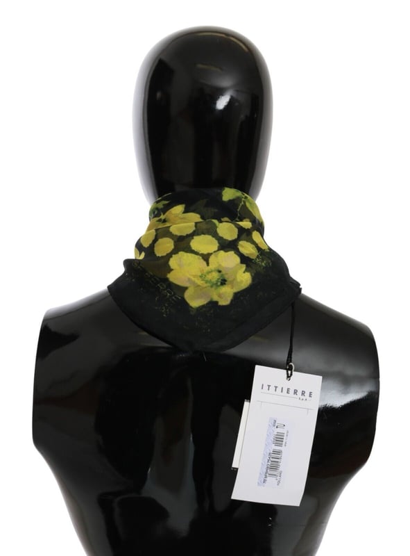 Brand: GF FERRE
  Condition: Brand new with tags
  Gender: Women
  Color: Black yellow
  Material: Silk
  Logo details
  Made in Italy
  Size: 45 cm x 45 cm