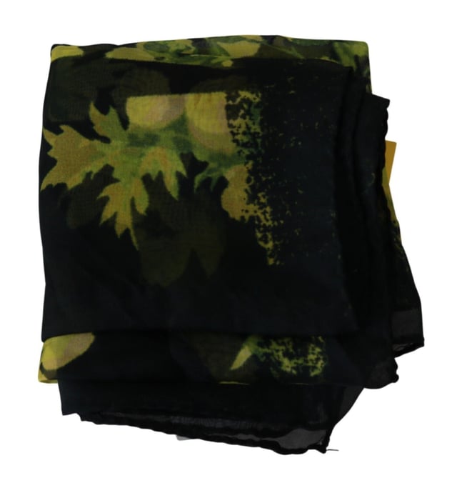 Brand: GF FERRE
  Condition: Brand new with tags
  Gender: Women
  Color: Black yellow
  Material: Silk
  Logo details
  Made in Italy
  Size: 45 cm x 45 cm