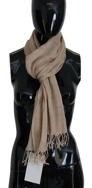 Brand new with tags
  100% Authentic C&#8217;N&#8217;C COSTUME NATIONAL womens scarf
  Fringed edges for added style
  Material: 50% Cotton 50% Linen
  Colour: Beige
  Made in Italy
  Size: 180cm x 55cm
  Logo details
  Versatile and easy to style