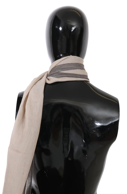 Brand new with tags
  Gender: Women
  Color: Beige
  Material: 100% Cotton
  Logo details
  Made in Italy
  Size: 38cm x 160cm