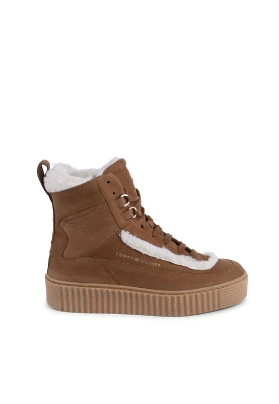 Produkt: Tommy Hilfiger Damen Stiefel.
  Modell: FW0FW07503GTU.
  Farbe: Braun.
  Zusammensetzung: 100% Leder.
  Hergestellt in Indien.