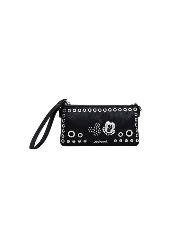 Brand: Desigual
  Gender: Women
  Type: Wallets
  Season: Spring/Summer
  Color: black
  Pattern: print
  Fastening: with zip
  Size (cm): 10x19.5x4
  Article code: 25SAYP08
  Composition: 100% polyurethane
Material: PU leather