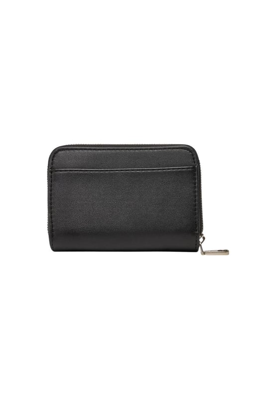 Marca: Calvin Klein.
  Genero: Mujer.
  Tipo: Carteras.
  Temporada: Otono/Invierno.
  Color: negro.
  Cierre: con cremallera.
  Tamano (cm): 8x11x3.
  Codigo del articulo: LV04K1004G.
  Composicion: 100% piel sintetica.