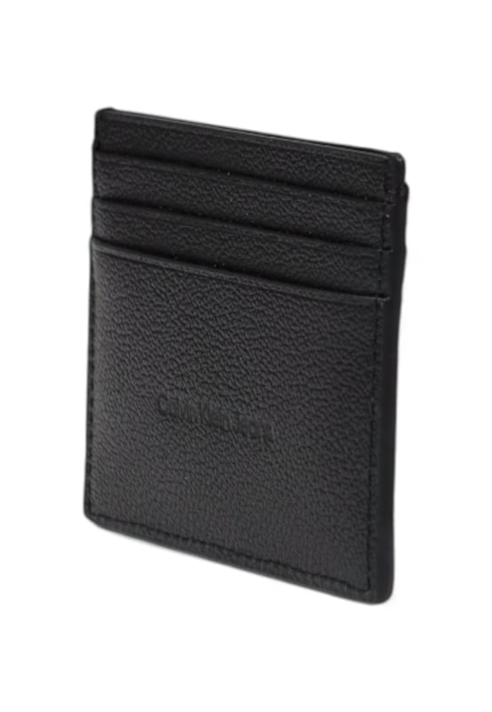 Brand: Calvin Klein Jeans
  Gender: Men
  Type: Wallets
  Season: Spring/Summer
  Color: black
  Pattern: plain
  Size (cm): 8x10.5x0.5
  Article code: LV04G1024G
Material: Leather