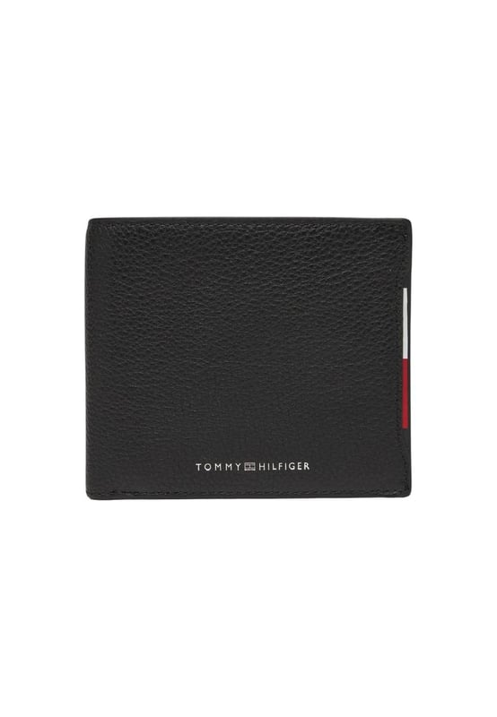 Marca: Tommy Hilfiger.
  Genero: Hombres.
  Tipo: Carteras.
  Temporada: Otono/Invierno.
  Color: negro.
  Patron: estampado.
  Bolsillos: bolsillos interiores.
  Tamano (cm): 10x12x1.5.
  Codigo del articulo: AM0AM13514.
  Composicion: 100% cuero.