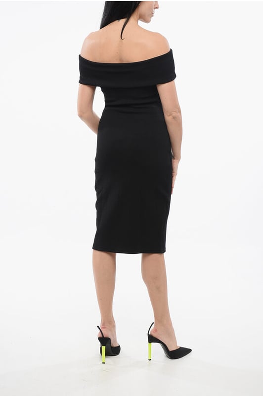 Primavera-Verano, Negro, Falda 3/4, Hecho en Italia, Elástico, Cierre con cremallera, P652727