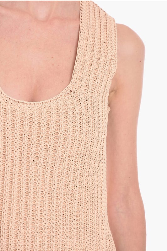 Roze, Mouwloos, Gemaakt in Italië, Casual, Lente-Zomer, P534045