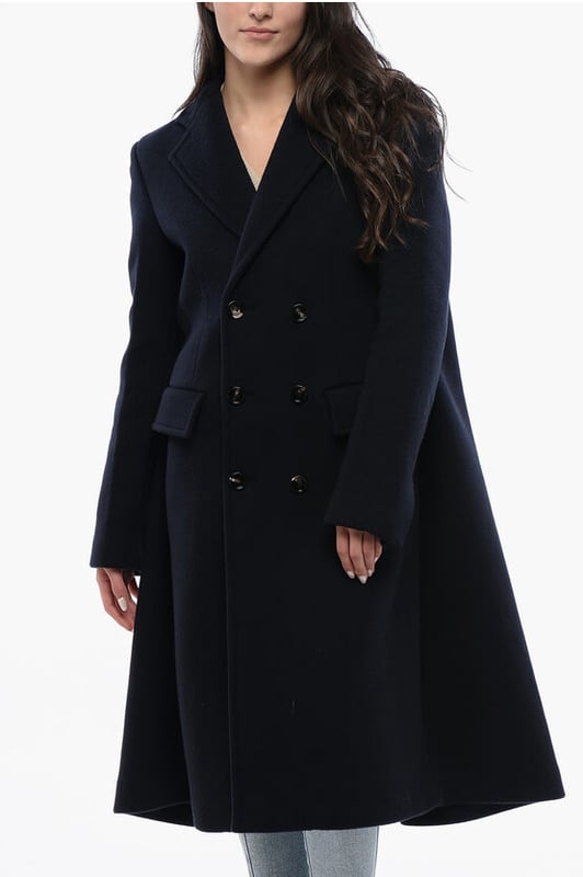 Otoño-Invierno, Azul, 2 bolsillos, Manga larga, Botones, Chaqueta cruzada, Forrada, Bolsillo interior, Bolsillo con solapa, Cierre delantero, P617027