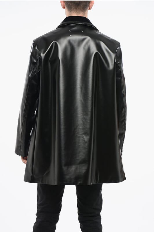 Frühling-Sommer, Schwarz, Knöpfe, Lange Ärmel, Logo, Gefüttert, Made in Italy, Pattentasche, Frontverschluss, 2 Taschen, Innentasche, P655820