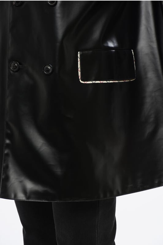 Frühling-Sommer, Schwarz, Knöpfe, Lange Ärmel, Logo, Gefüttert, Made in Italy, Pattentasche, Frontverschluss, 2 Taschen, Innentasche, P655820
