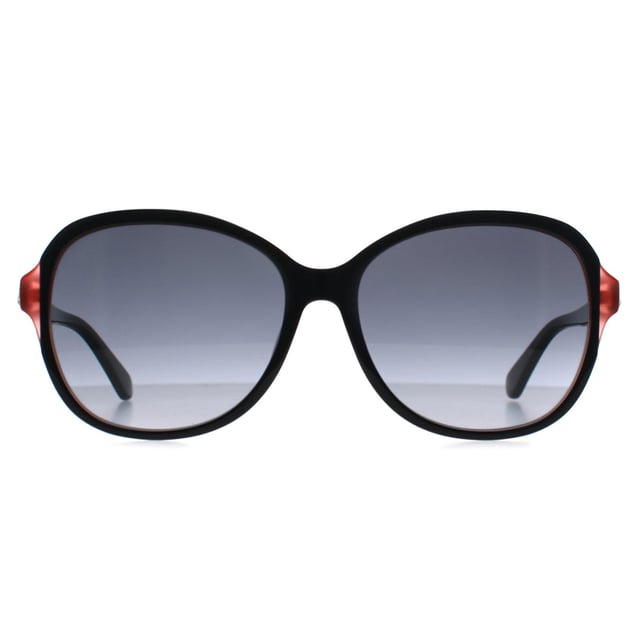 Kate Spade Round Womens Black Grey Gradient Tamera/F/S  Sunglasses exhibit a dynamic frame with a versatile blend of soft curves and defined angles, engineered to provide a secure fit while elevating day-to-day style.