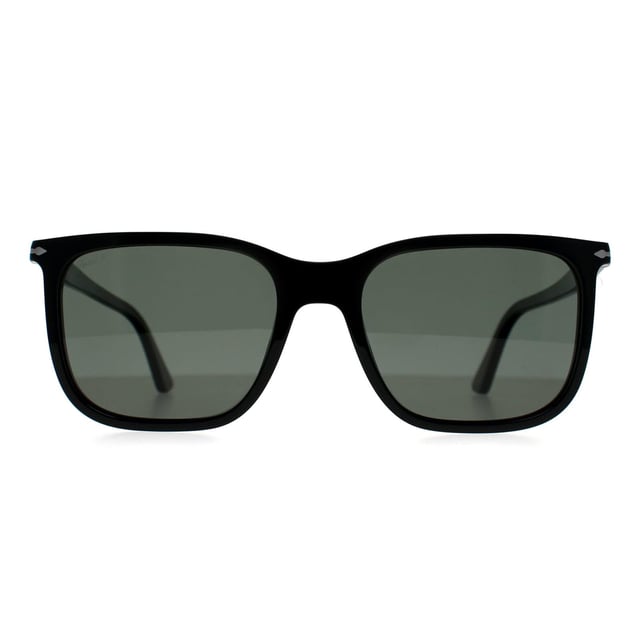 Persol Square Mens Black Green Polarized PO3357S  Sunglasses are the epitome of elegance, combining a bold, structured frame with refined detailing. Designed for individuals who appreciate timeless luxury, they offer both superior sun protection and an elevated aesthetic.
