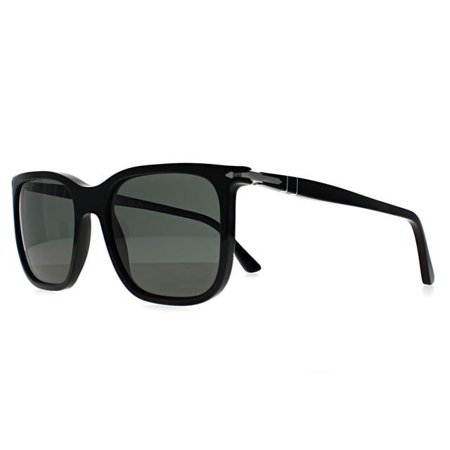 Persol Square Mens Black Green Polarized PO3357S  Sunglasses are the epitome of elegance, combining a bold, structured frame with refined detailing. Designed for individuals who appreciate timeless luxury, they offer both superior sun protection and an elevated aesthetic.