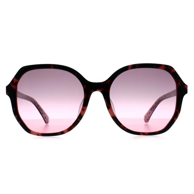 Las gafas de sol Kate Spade Butterfly Womens Pink Havana Violet Pink Gradient Lourdes/F/S ofrecen una atractiva silueta redonda que aúna sofisticación y durabilidad, diseñada para proporcionar una comodidad excepcional y un look perfectamente equilibrado.