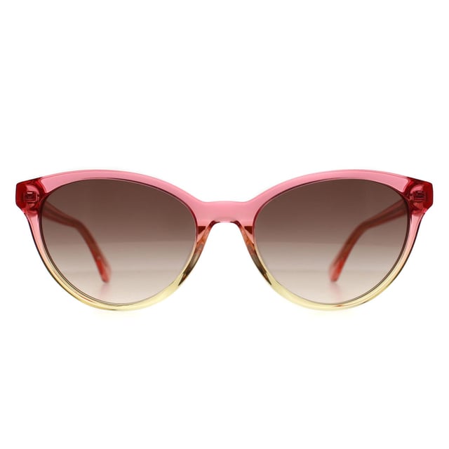Kate Spade Oval Womens Pink Shaded Yellow Brown Gradient Adeline/G/S  Sunglasses radiate a chic oval form that harmonizes modern minimalism with classic sophistication, designed for effortless everyday elegance and long-lasting comfort.