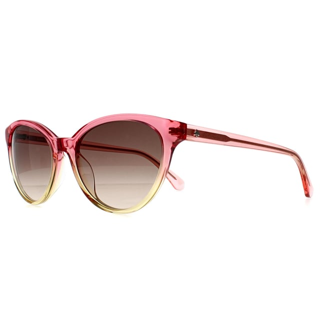 Kate Spade Oval Womens Pink Shaded Yellow Brown Gradient Adeline/G/S  Sunglasses radiate a chic oval form that harmonizes modern minimalism with classic sophistication, designed for effortless everyday elegance and long-lasting comfort.