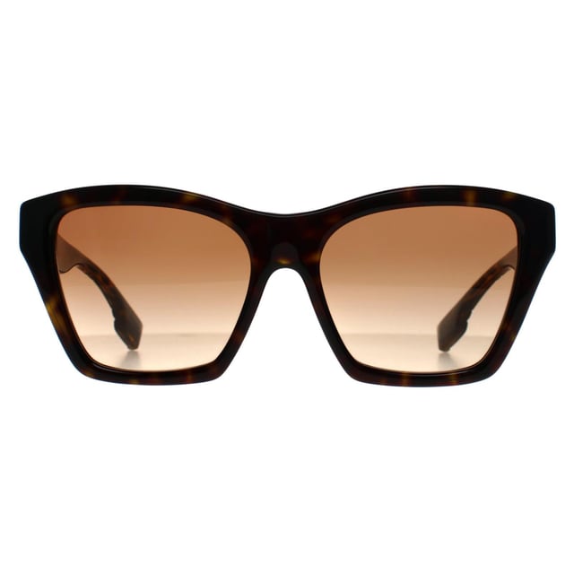 Las gafas de sol Burberry Cat Eye Womens Dark Tortoise Brown Gradient BE4391 Arden presentan una atrevida silueta de mariposa cuadrada elaborada en acetato de primera calidad que ofrece un look llamativo a la par que refinado. Equipadas con lentes que ofrecen protección UV total, equilibran la funcionalidad diaria con el atractivo atemporal de la alta costura.