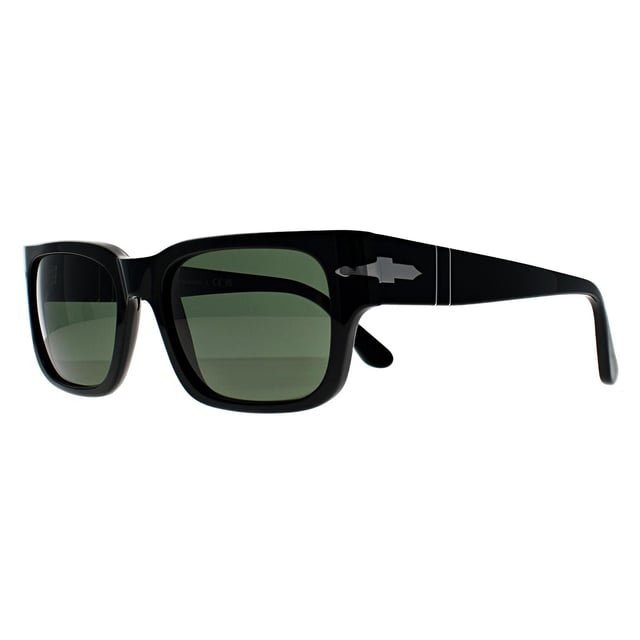 Persol Rectangle Mens Black Green PO3315S  Sunglasses are sleek and sophisticated, offering a timeless look with their clean lines and luxurious materials. Designed for those who appreciate fine craftsmanship, these sunglasses are perfect for both casual and formal styles.