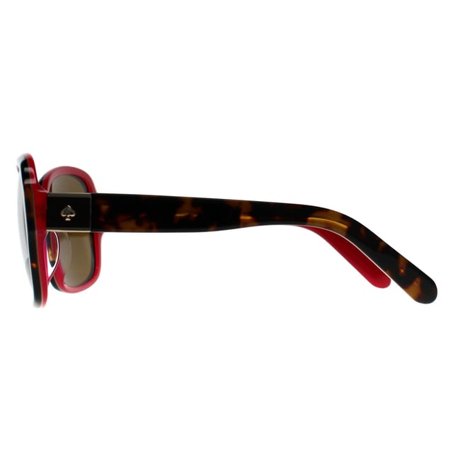 Kate Spade Square Womens Havana Brown Pink Brown Annora/P/S  Sunglasses exhibit a graceful square structure that marries playful whimsy with refined design principles, enhancing the wearerâ€™s natural poise with every glance.