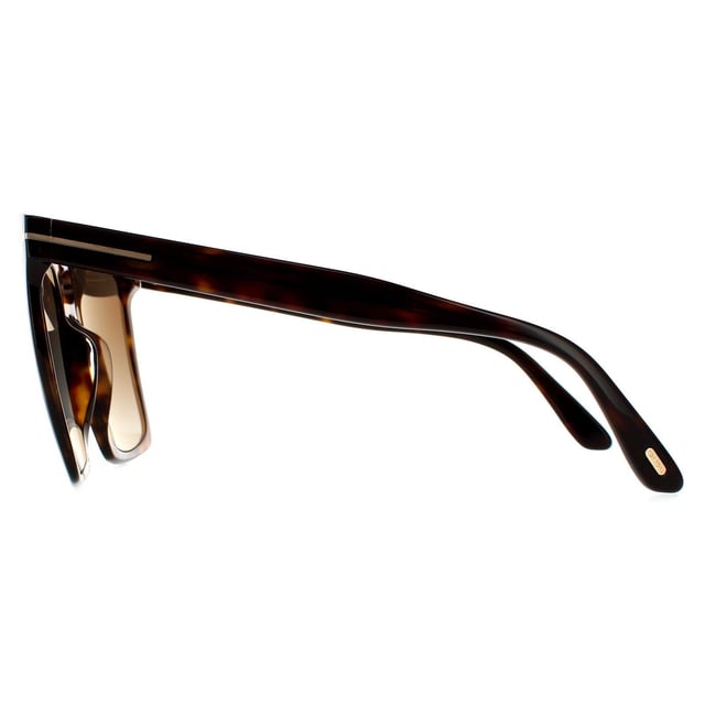 Las gafas de sol Tom Ford Square Womens Dark Havana Brown Sabrina 02 FT0764 son un estilo cuadrado muy atrevido con esquinas angulares para un look moderno y fuerte.