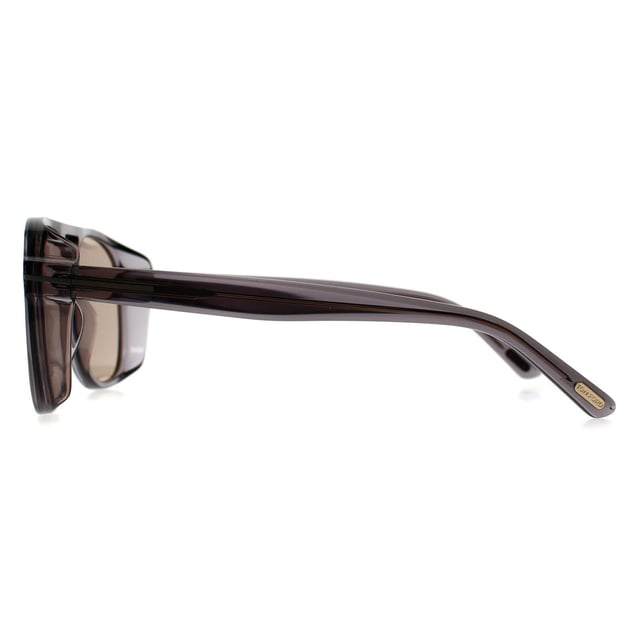 Tom Ford Aviator Mens Grey Crystal Light to Dark Brown Photochromic Rosco FT1022  Sunglasses blend classic aviator style with a modern edge. Featuring a bold double bridge and the signature T logo on the temples, they offer a sophisticated and confident look. Made from high-quality acetate, theyâ€™re lightweight, durable, and perfect for everyday wear.