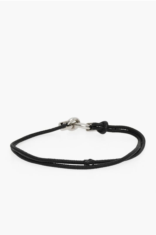Schwarz, Leder, Metall, Made in Italy, FRAUENTAG, Einfarbig, Logo, Frühling-Sommer, ST VALENTINE, P542776, Abgebildete Größe: S - Länge: 32cm - Höhe: 1cm