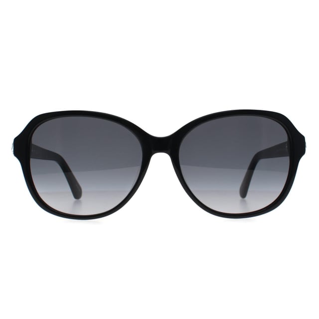 Kate Spade Oval Womens Black Grey Saidi/F/S Sunglasses projecteert een opvallend hoekig ontwerp dat verfijnde vrouwelijkheid onderstreept, vervaardigd met nauwgezette aandacht voor detail voor een modern, zelfverzekerd statement.