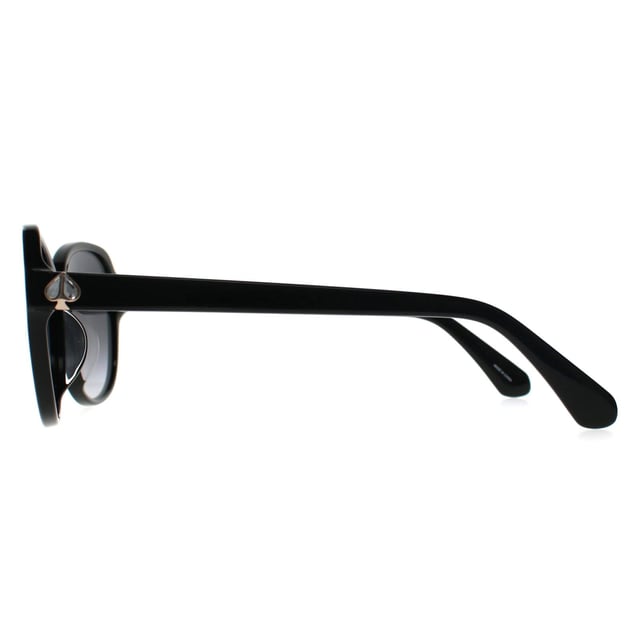 Kate Spade Oval Womens Black Grey Saidi/F/S Sunglasses projecteert een opvallend hoekig ontwerp dat verfijnde vrouwelijkheid onderstreept, vervaardigd met nauwgezette aandacht voor detail voor een modern, zelfverzekerd statement.