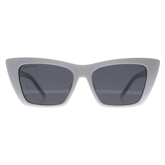 Montana Cat Eye Womens White Smoke Grey Polarized MP64  Sunglasses are the harmonious fusion of contemporary style and cutting edge functionality. Meticulously designed with an emphasis on detail, these sunglasses feature a sleek and modern frame that effortlessly complements a variety of looks. The MP64 is crafted for comfort with its lightweight construction, ensuring a seamless fit for all day wear. The high quality polarized lenses not only enhance visual clarity but also provide comprehensive UV protection, safeguarding your eyes from the sun's harmful rays.