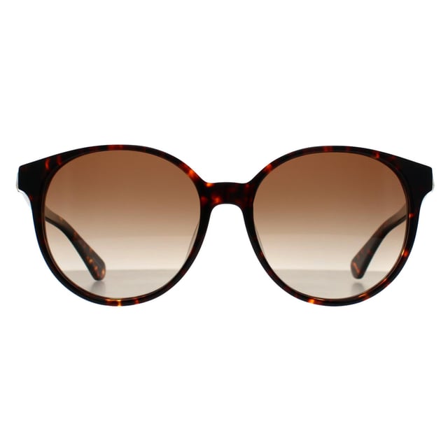 Las gafas de sol Kate Spade Round Womens Havana Brown Gradient Eliza/F/S tienen un perfil de ojo de gato atrevido pero delicado que equilibra el estilo artístico con la durabilidad práctica, diseñado para ofrecer un atractivo atemporal.