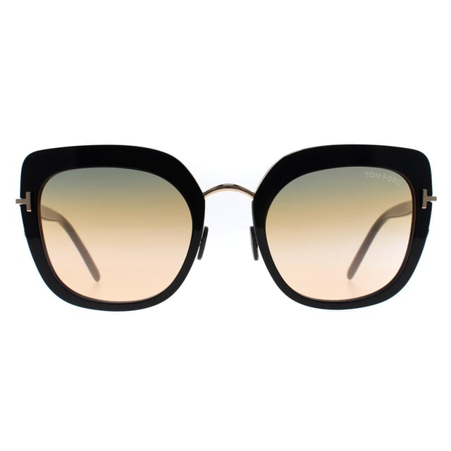 Tom Ford Square Womens Black Gradient Gold Virginia FT0945  Sunglasses blend sophistication and luxury. Their beautifully crafted frame strikes the perfect balance between modernity and classic appeal, making them the ideal accessory for both casual and formal looks.