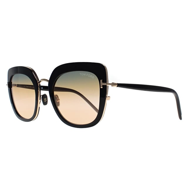 Tom Ford Square Womens Black Gradient Gold Virginia FT0945  Sunglasses blend sophistication and luxury. Their beautifully crafted frame strikes the perfect balance between modernity and classic appeal, making them the ideal accessory for both casual and formal looks.