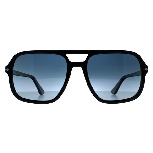 Persol Aviator Mens Black Blue Gradient PO3328S Persol Aviator Mens Black Blue Gradient PO3328S Sunglasses offer a sophisticated design with their angular frame and refined detailing. Combining durability with a chic, timeless look, these sunglasses are ideal for both casual and formal occasions.
