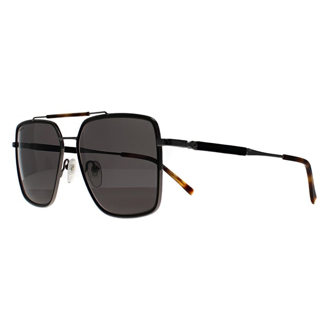 Salvatore Ferragamo Square Mens Dark Ruthenium Brown Grey SF298S  Sunglasses feature an elegant square-acetate frame with smooth, refined lines. They showcase subtle Ferragamo branding on the temples and provide full UV protection. Lightweight yet sturdy, these sunglasses offer both timeless style and everyday comfort.