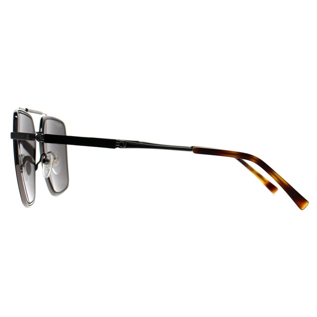 Salvatore Ferragamo Square Mens Dark Ruthenium Brown Grey SF298S  Sunglasses feature an elegant square-acetate frame with smooth, refined lines. They showcase subtle Ferragamo branding on the temples and provide full UV protection. Lightweight yet sturdy, these sunglasses offer both timeless style and everyday comfort.
