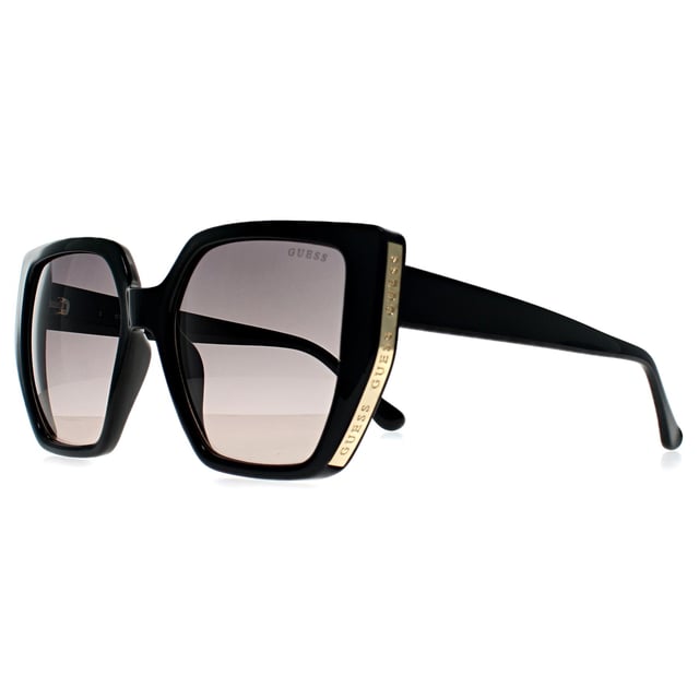 De Guess Cat Eye Womens Shiny Black Pink Brown GF6178 zonnebril heeft een vrouwelijke, modieuze vorm die verschillende gezichtstypes flatteert. Met subtiele merkopdrukken en een kwaliteitsconstructie leveren ze duurzame stijl en comfort.