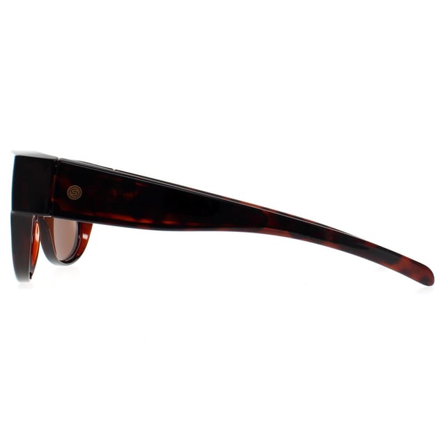 Smarty Rectangle Unisex Dark Havana Brown Polarized SE2200 Fit Over  Sunglasses are fitover sunglasses that fit nicely over your standard glasses for extra sun protection and glare reduction.
