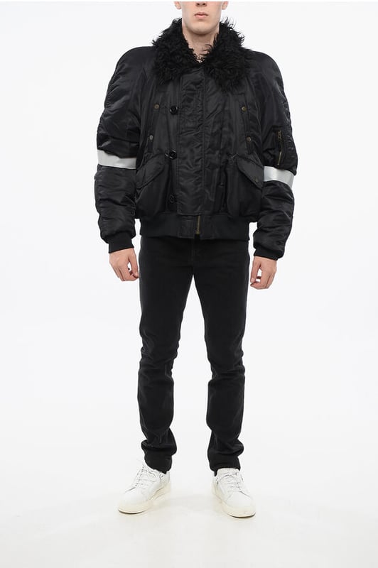 Otoño-Invierno, Negro, Piel ecológica, Botones, Cierre frontal, Mangas largas, Cierre de cremallera, Bolsillos, Forro acolchado, Pa: 100%, P694859