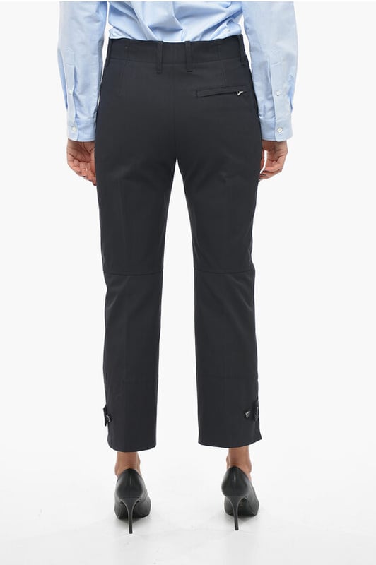 Lente-Zomer, Blauw, 4 zakken, Contrasterende stiksels, Chiffon, Gemaakt in Italië, Zak met ritssluiting, Opgezette zak, Sluiting aan de voorkant, Ritssluiting, P568679