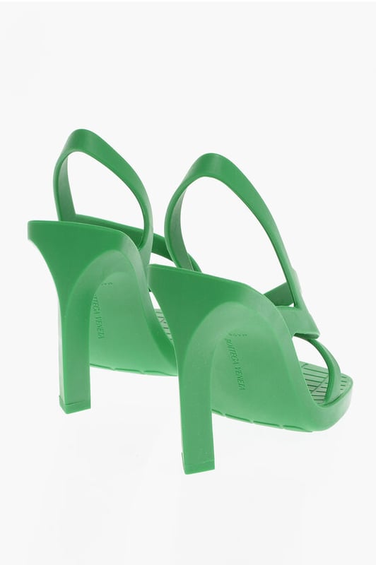 Suela de goma, Goma, Puntera cuadrada, Hecho en Italia, Sin cordones, DÍA DE LA MUJER, Tonos de primavera, Primavera-Verano, Verde, IMPRESCINDIBLES DE VERANO, P578316, TACÓN 11 CM