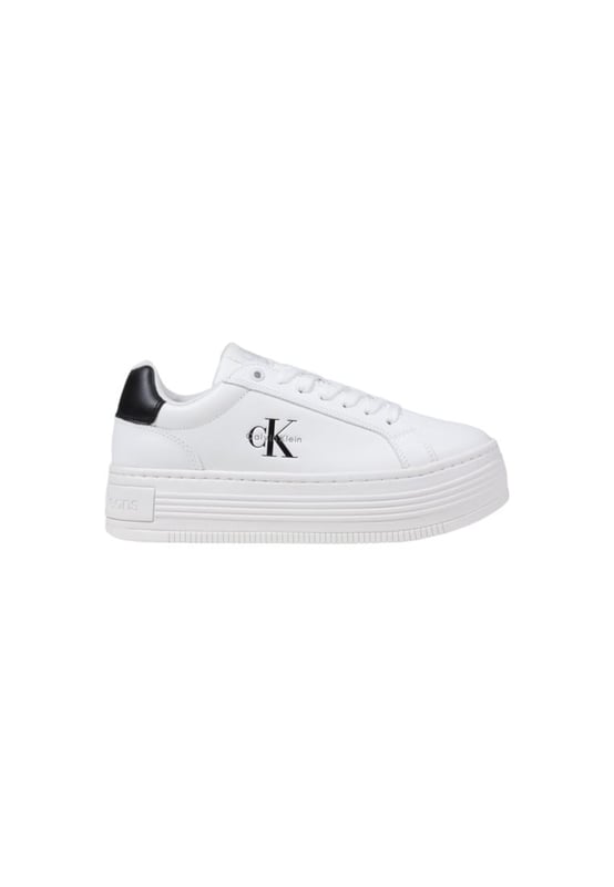 Brand: Calvin Klein Jeans
  Gender: Women
  Type: Sneakers
  Season: Fall/Winter
  Color: white
  Fastening: laces
  Article code: YW0YW01878
  Composition: 100% leather
Material: Leather
