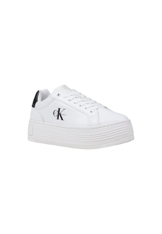 Brand: Calvin Klein Jeans
  Gender: Women
  Type: Sneakers
  Season: Fall/Winter
  Color: white
  Fastening: laces
  Article code: YW0YW01878
  Composition: 100% leather
Material: Leather