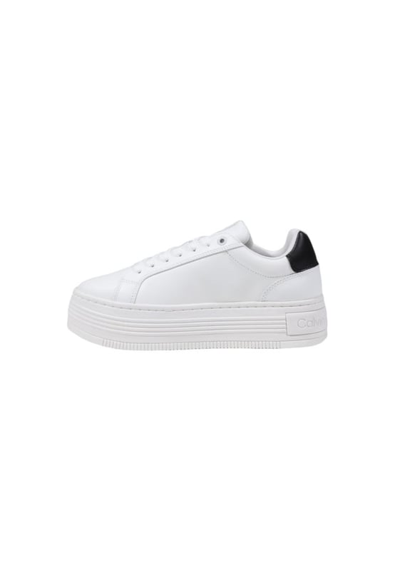 Brand: Calvin Klein Jeans
  Gender: Women
  Type: Sneakers
  Season: Fall/Winter
  Color: white
  Fastening: laces
  Article code: YW0YW01878
  Composition: 100% leather
Material: Leather