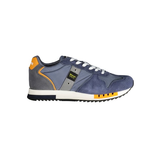 Zapatilla de poliester azul.
  Zapatilla deportiva con cordones.
  Segundo encaje en contraste.
  Detalles en contraste.
  Logotipo.
  Disenado para hombres.